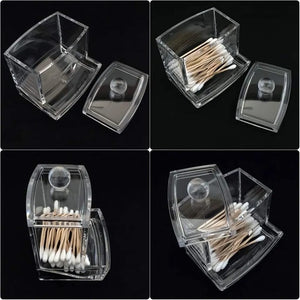 Acrylic Cotton Swabs Storage Box - All-In-One Store