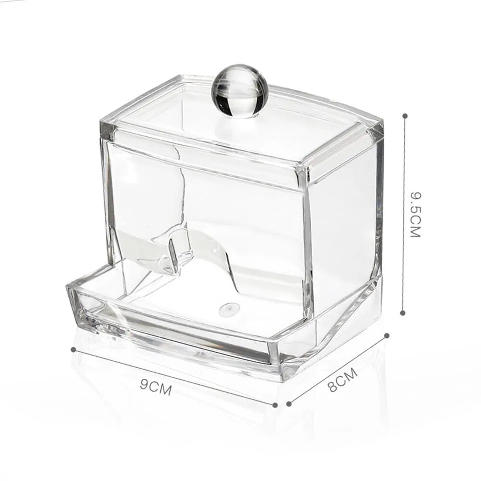 Acrylic Cotton Swabs Storage Box - All-In-One Store