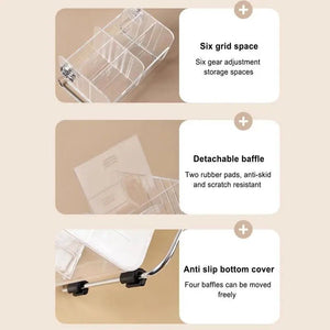 Acrylic Desktop Remote Control Organizer - All-In-One Store