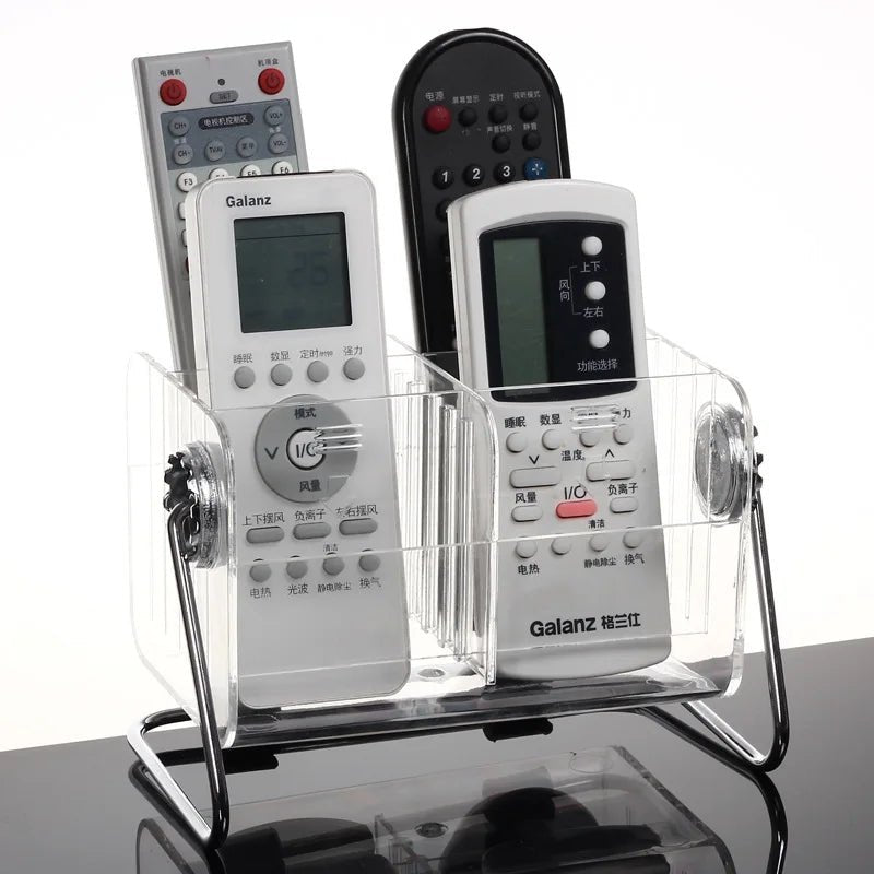 Acrylic Desktop Remote Control Organizer - All-In-One Store