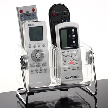 Acrylic Desktop Remote Control Organizer - All-In-One Store