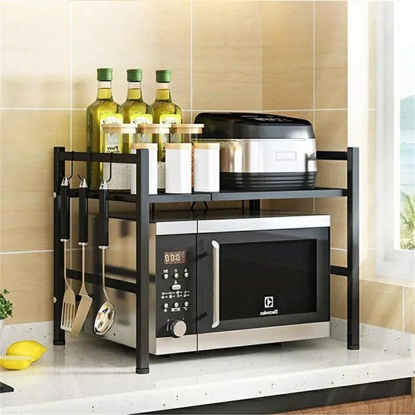 Adjustable Microwave Oven Shelf - All-In-One Store