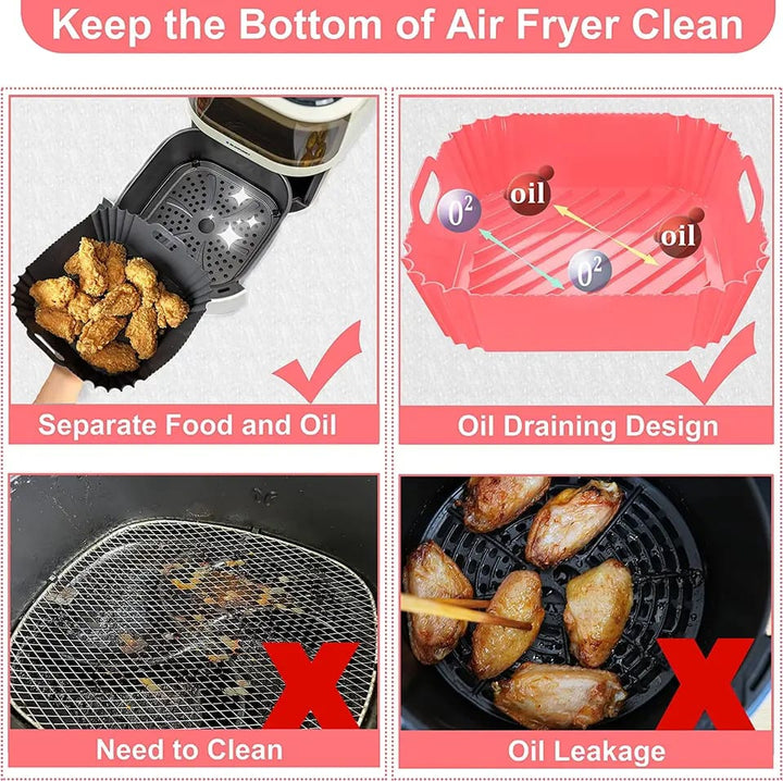 Air Fryer Silicone Reusable Mold - All-In-One Store