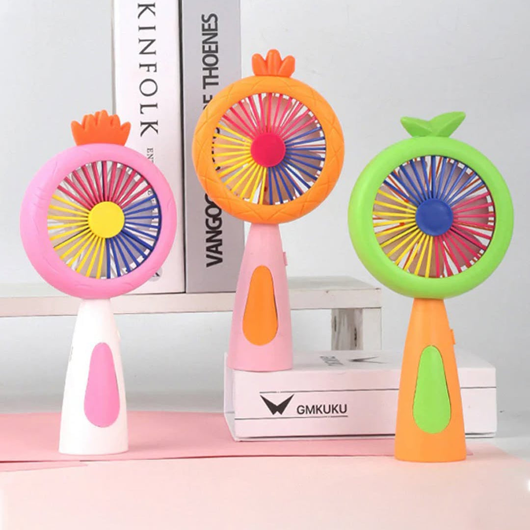 Colorful Wireless Mini Handheld Fan with Integrated LED – All-In-One Store