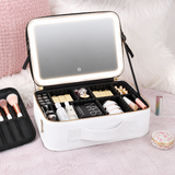 Portable Beauty Case Bag with Light-Up Mirror | Travel Makeup Organizer