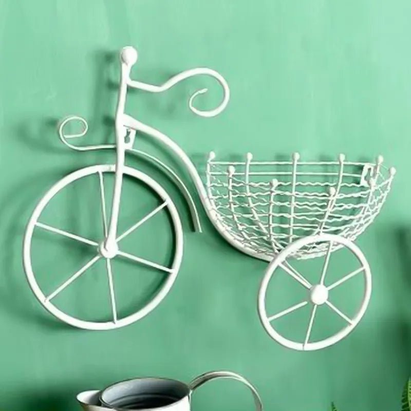 Bicycle Design Wall Basket For Home Decoration - All-In-One Store