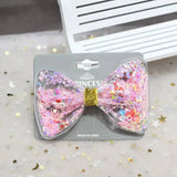 Bow Style soft hair clips with glittering stars - All-In-One Store