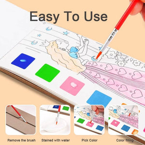 Brush & Splash: Watercolor Doodle Coloring Books - All-In-One Store