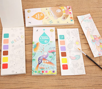 Brush & Splash: Watercolor Doodle Coloring Books - All-In-One Store