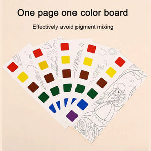 Brush & Splash: Watercolor Doodle Coloring Books - All-In-One Store