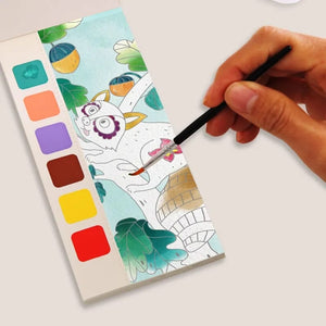 Brush & Splash: Watercolor Doodle Coloring Books - All-In-One Store