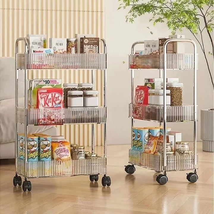 Clear Acrylic Smart Trolley - All-In-One Store