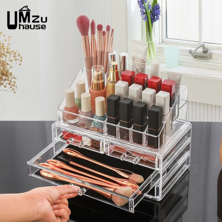 Clear Cosmetic Storage Box – All-In-One Store
