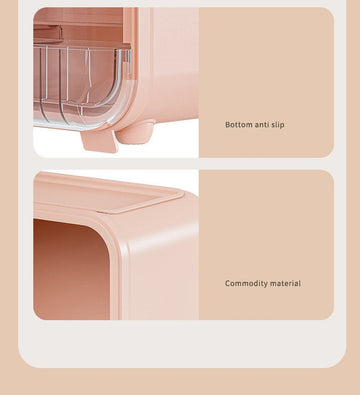 Clear View Cosmetic Organizer With Mirror & LED - All-In-One Store