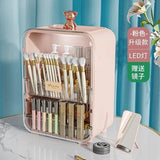 Clear View Cosmetic Organizer With Mirror & LED - All-In-One Store