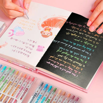 Coloring Gel Ink Pen - Pack Of 9 - All-In-One Store