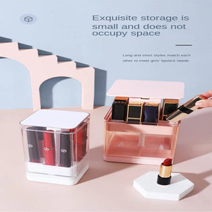 Compression Lift Lipstick Storage Box - All-In-One Store