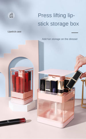 Compression Lift Lipstick Storage Box - All-In-One Store