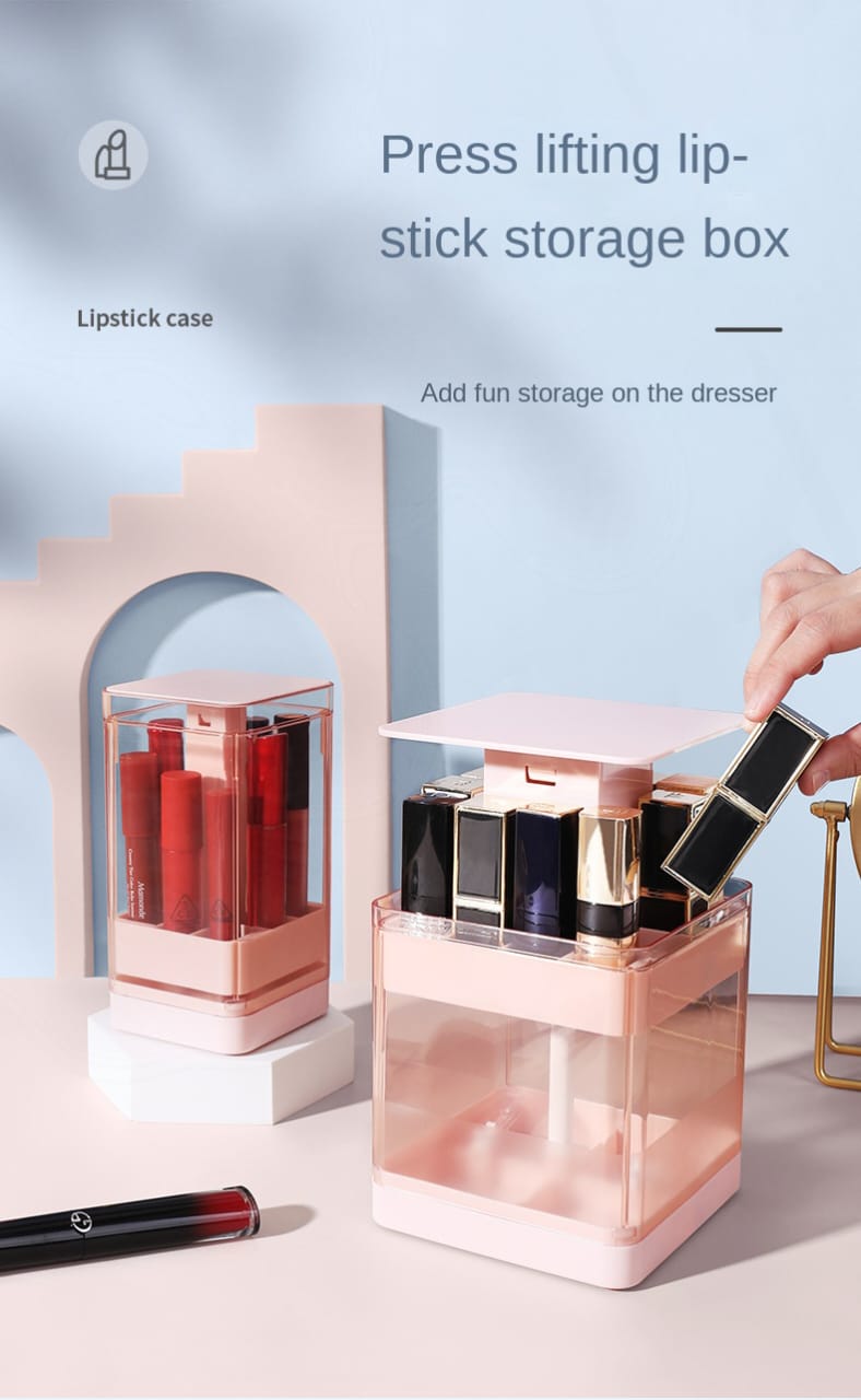 Compression Lift Lipstick Storage Box - All-In-One Store
