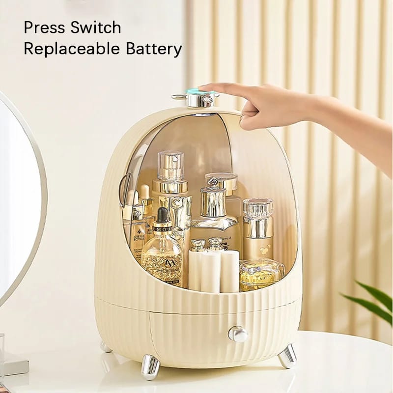 Cosmetic Display Cases With Drawer & LED - All-In-One Store