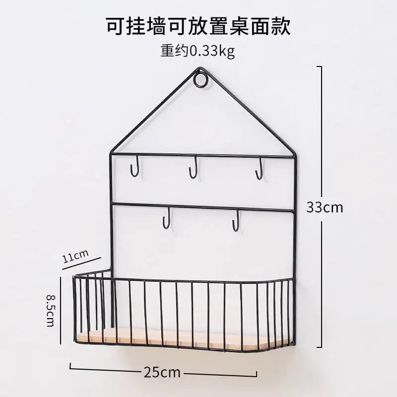 Creative Wall Mounted Shelf-Hook - All-In-One Store