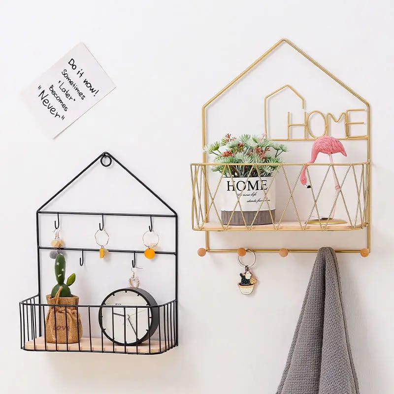 Creative Wall Mounted Shelf-Hook - All-In-One Store