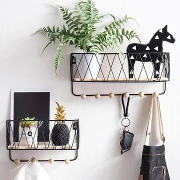 Criss-Cross Wall Utility Shelf - All-In-One Store