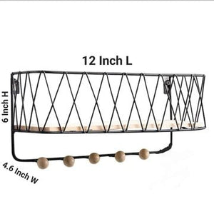 Criss-Cross Wall Utility Shelf - All-In-One Store