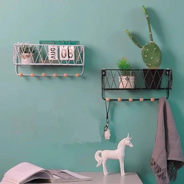 Criss-Cross Wall Utility Shelf - All-In-One Store