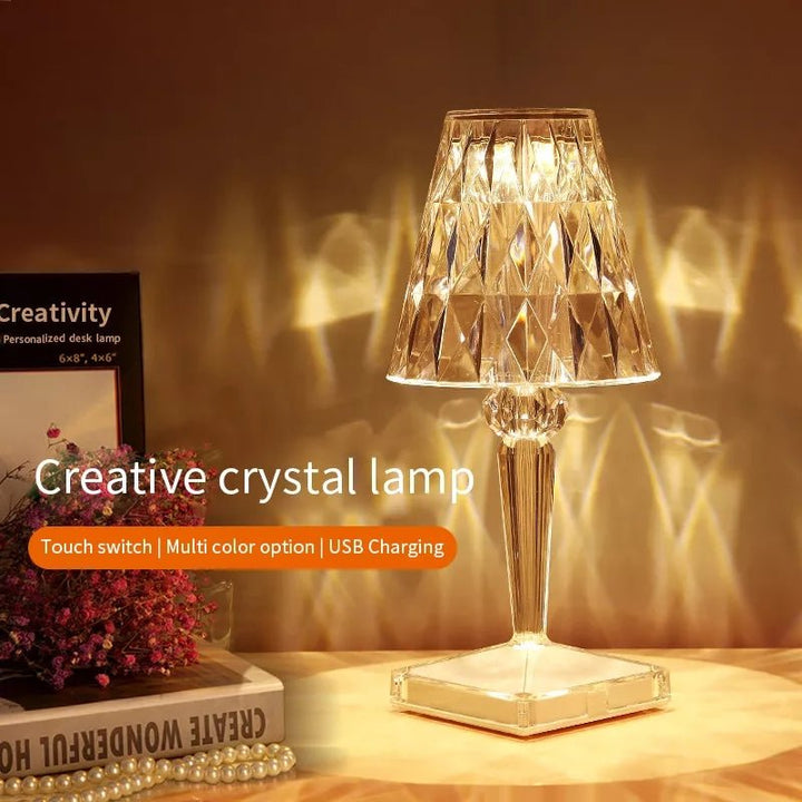 Crystal Color Changing Lamp - Touch sensor - 16 colors - All-In-One Store