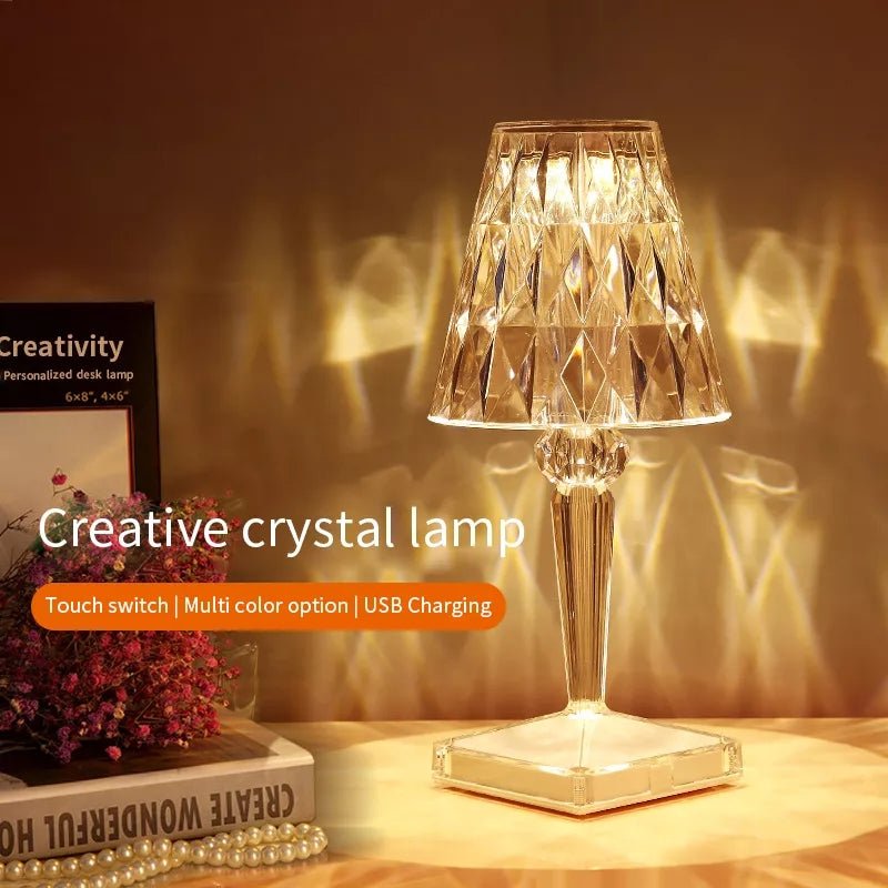 Crystal Color Changing Lamp - Touch sensor - 16 colors - All-In-One Store
