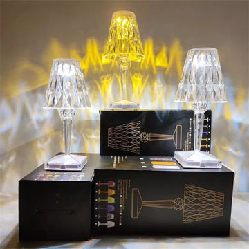 Crystal Color Changing Lamp - Touch sensor - 16 colors - All-In-One Store