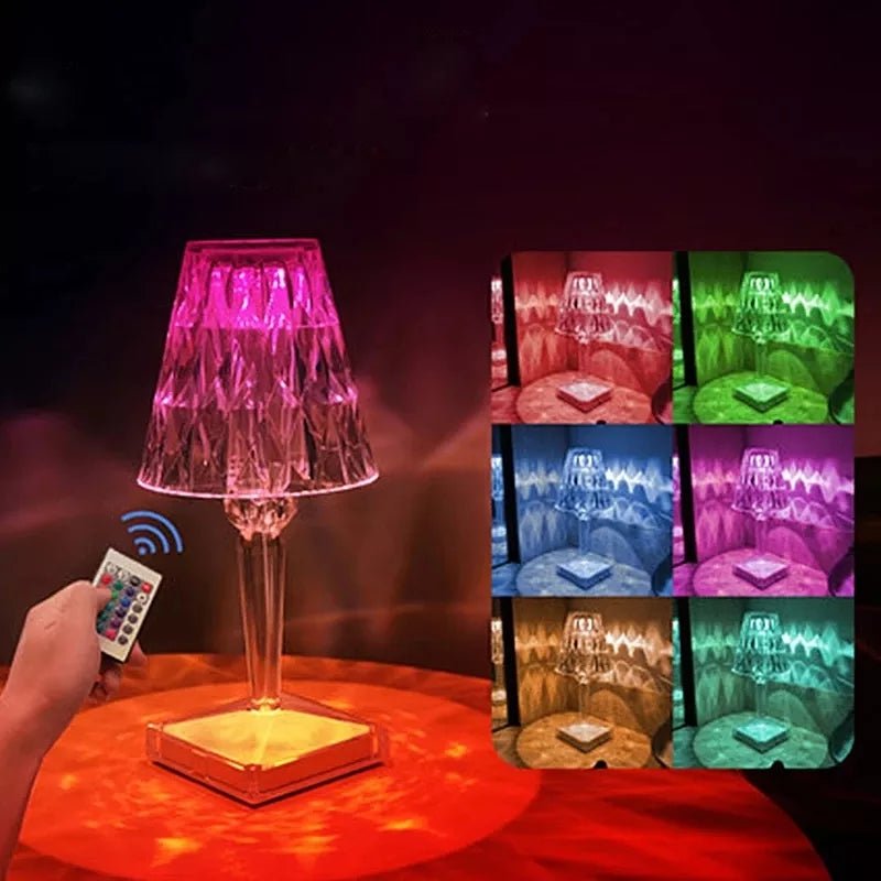 Crystal Color Changing Lamp - Touch sensor - 16 colors - All-In-One Store