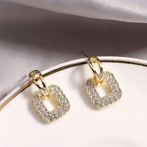 Crystal Square Earrings - All-In-One Store