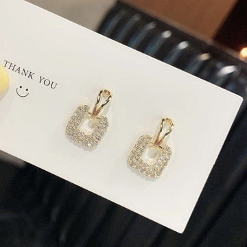Crystal Square Earrings - All-In-One Store