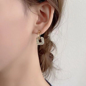 Crystal Square Earrings - All-In-One Store