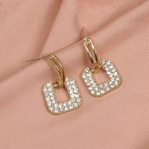 Crystal Square Earrings - All-In-One Store