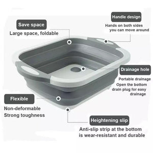 Cutting Board With Vegetable Washer - All-In-One Store