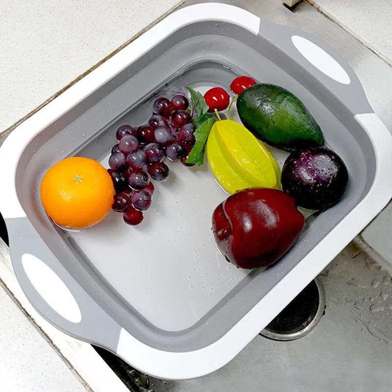 Cutting Board With Vegetable Washer - All-In-One Store