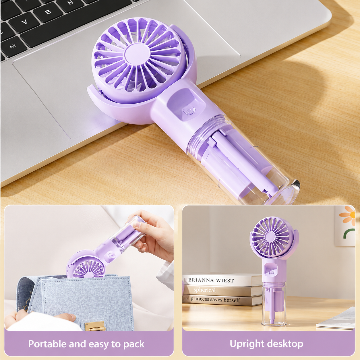 HydraBreeze Rechargeable Mini Spray Fan