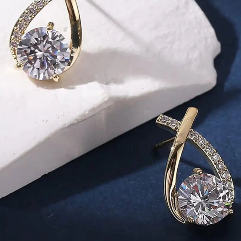 Diamond Cross Earrings - All-In-One Store