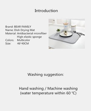 Dish Drying Mat - All-In-One Store
