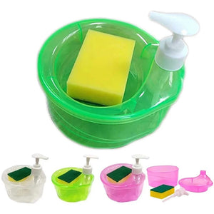 Dish Soap Dispenser and Sponge Holder - All-In-One Store