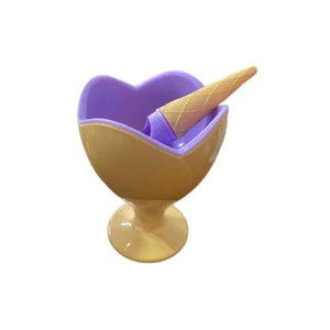 Double Delight Ice Cream Cups with Cone Spoons - All-In-One Store