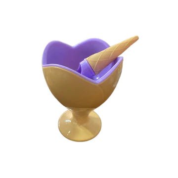 Double Delight Ice Cream Cups with Cone Spoons - All-In-One Store