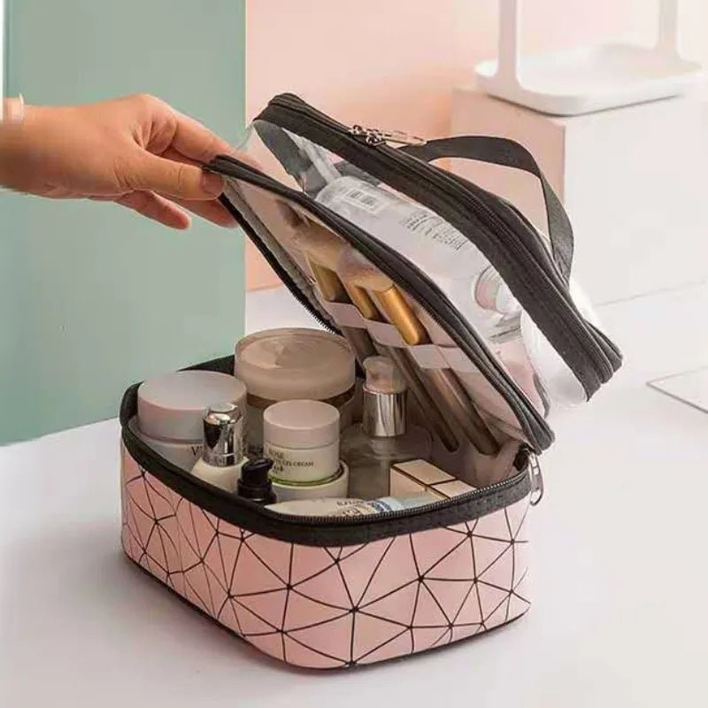 Double layers cosmetic bag - All-In-One Store