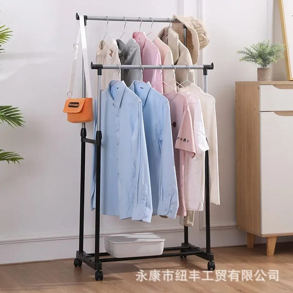 Double Pole clothes Rack - All-In-One Store