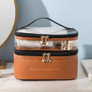 Dual Compartment cosmetic bag - All-In-One Store