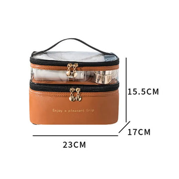 Dual Compartment cosmetic bag - All-In-One Store