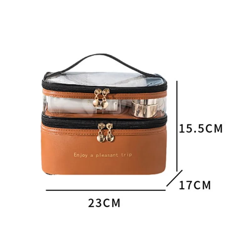 Dual Compartment cosmetic bag - All-In-One Store